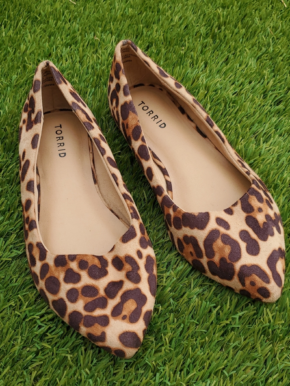 Torrid Leopard-Print Pointed Flats Size 8W